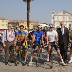 La partenza da piazza Grande a Palmanova