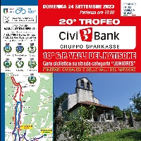 20. Trofeo Civibank: domenica 24/9 ciclismo juniores nelle Valli del Natisone